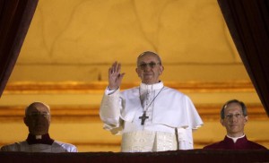 Il nuovo Papa Jorge Mario Bergoglio con il nome di Francesco