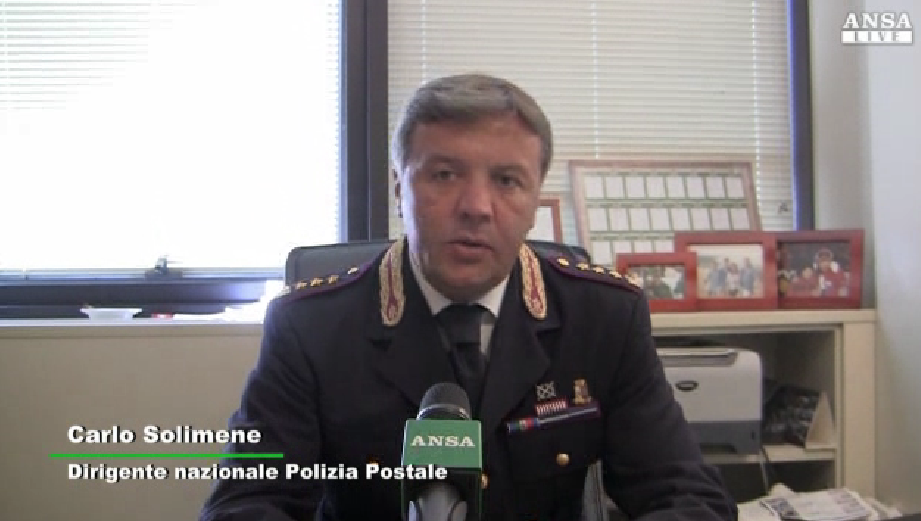 Carlo Solimene Dirigente naz Polizia Postale - Ansa -