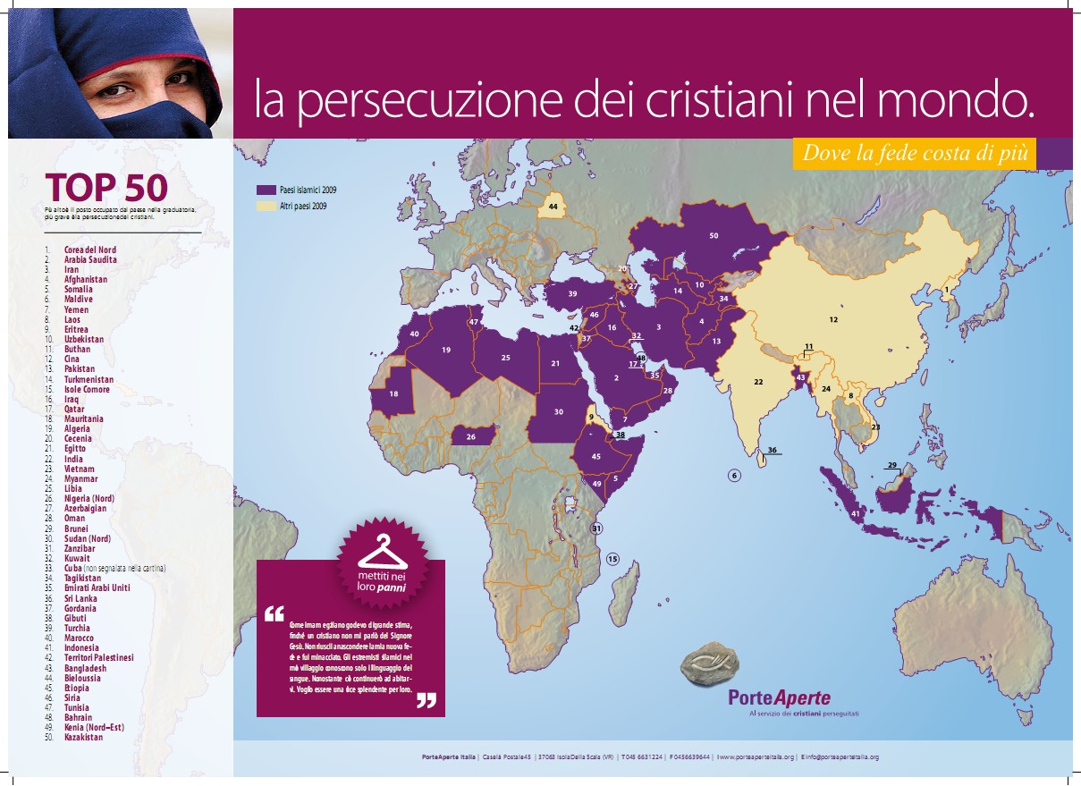 persecuzione  dei Cristiani nel mondo