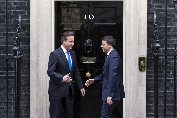 David Cameron e Matteo Renzi a Downing Street