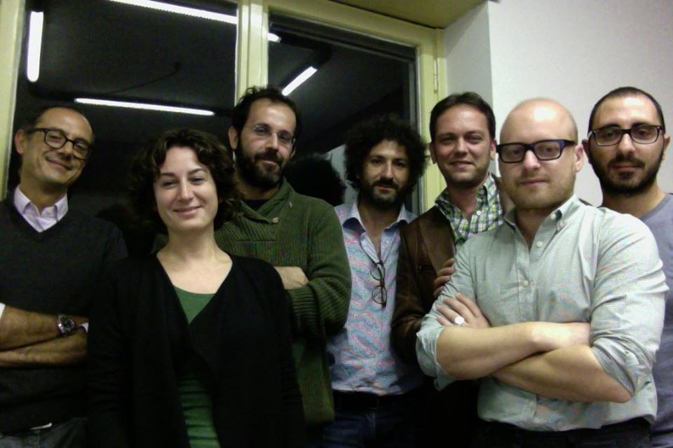 Da sinistra il diretto Francesco Graziadio, Alessia Truzzolillo, Pablo Petrasso, Alfonso Bombini, Marco Cribari, Eugenio Furia e Francesco Veltri