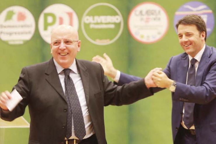 Oliverio con il premier Renzi
