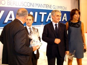 Gaetano Quagliariello con Stefano Caldoro e Nunzia De Girolamo