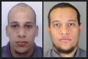 Attacco terroristico a Parigi I fratelli franco-algerini Cherif Kouachi e Said Kouachi presunti autori del massacro di Charlie Hebdo