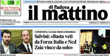 Elezioni regionali in Veneto - Mattino di Padova intervista Matteo Salvini