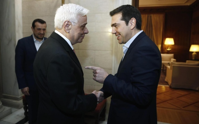 Prokopis Pavlopoulos con Alexis Tsipras
