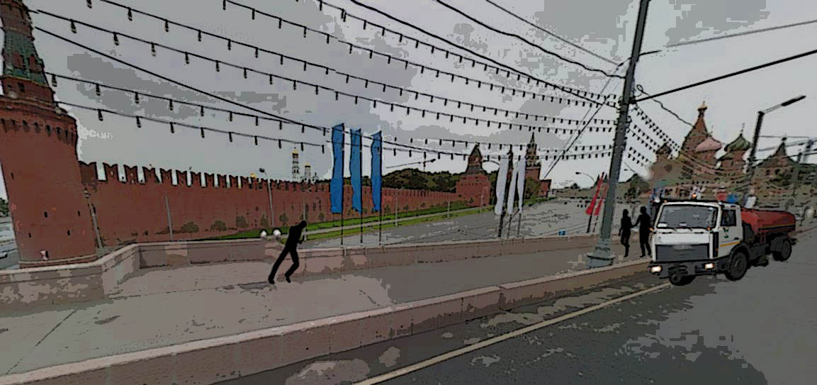 Scena omicidio Boris Nemtsov