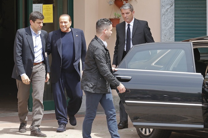 Silvio Berlusconi a Cesano Boscone