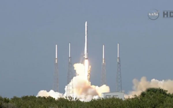 Il lancio della capsula Dragon, diretta alla Stazione Spaziale (Nasa/Tv)