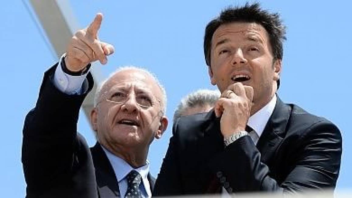 De Luca indica a Renzi la sua vittoria