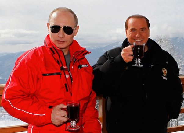 Putin con Berlusconi