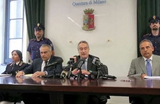 Conferenza stampa del procuratore aggiunto Maurizio Romanelli di Milano dopo il blitz antiterrorismo