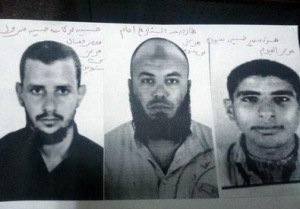 Le foto segnaletiche dei presunti autori dell'attentato al consolato italiano al Cairo