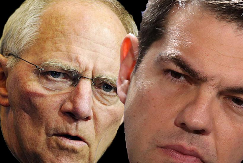 Il ministro delle Finanze tedesco Schaeuble e il premier greco Tsipras - Grecia, Schaeuble (Germania) propone Grexit per 5 anni
