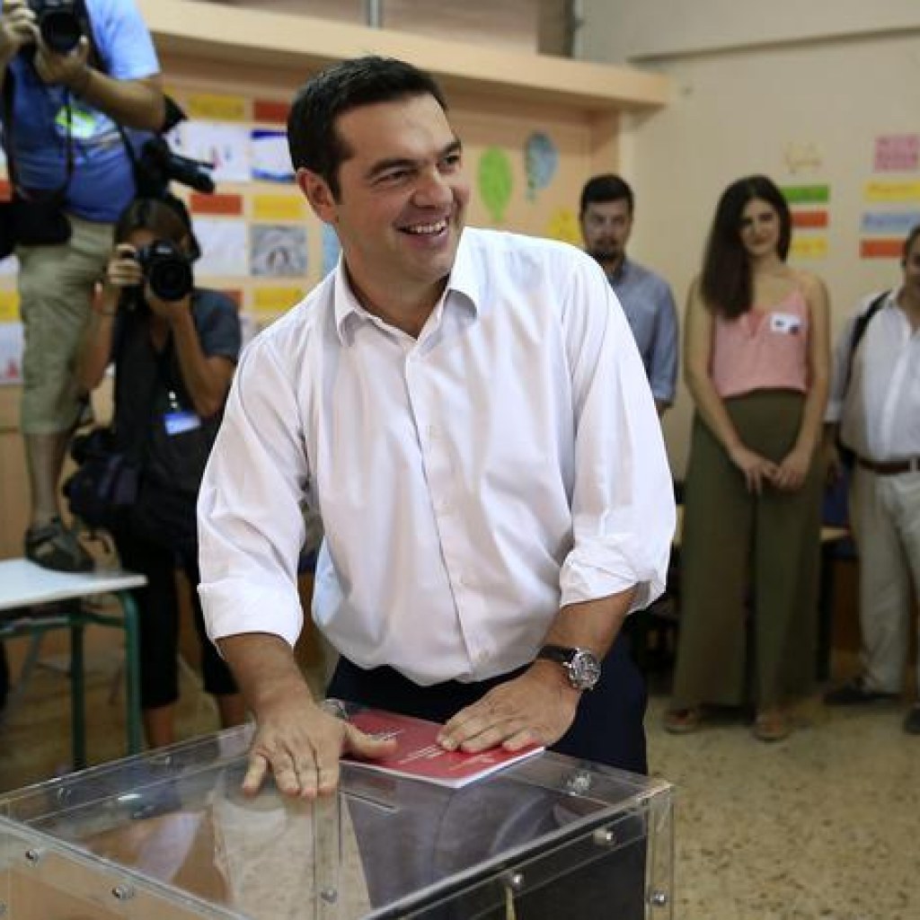 Il leader di Syriza Alexis Tsipras (Ansa/Ap)