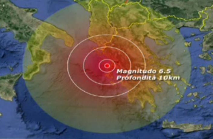 Terremoto a Lefkada Grecia 6.5 scala Richter. Morti e crolli. Paura in sud Italia