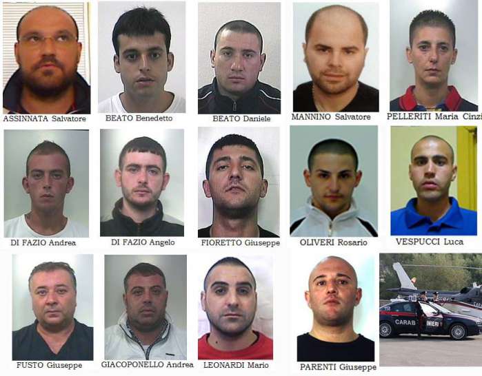 Mafia a Paternò. 14 arresti nel clan Assinnata