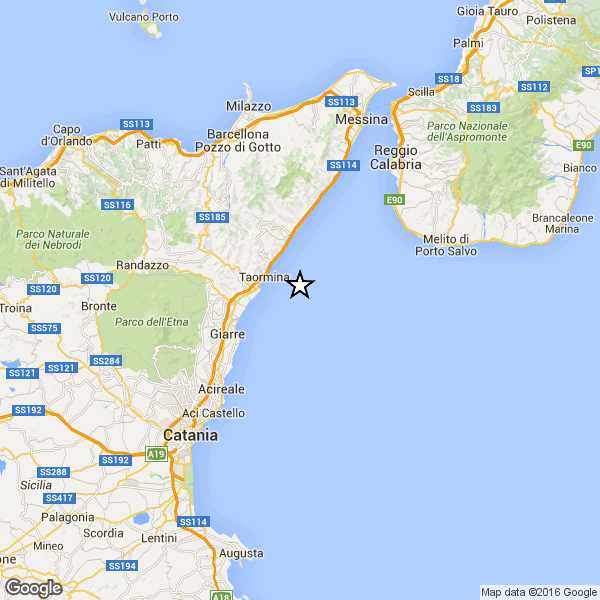 Terremoto, scossa del 3.3 nello Stretto di Messina