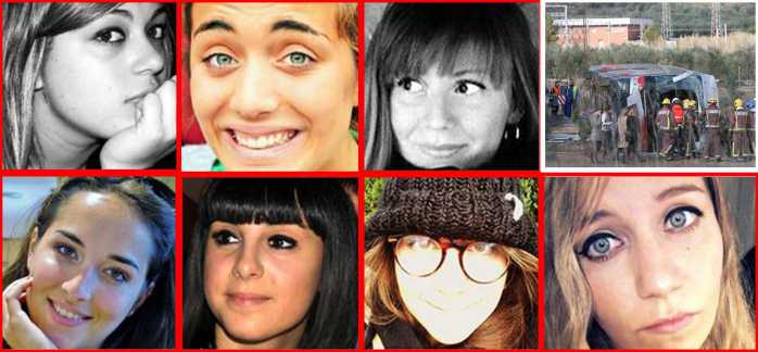 Le sette ragazze italiane morte in Catalogna
