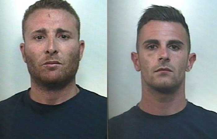 Arresti a Riposto (Catania))Massimo Guarrera e Massimiliano Mancuso