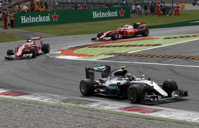 F1, Gp di Monza: vince Rosberg Mercedes, Ferrari terza con Vettel 