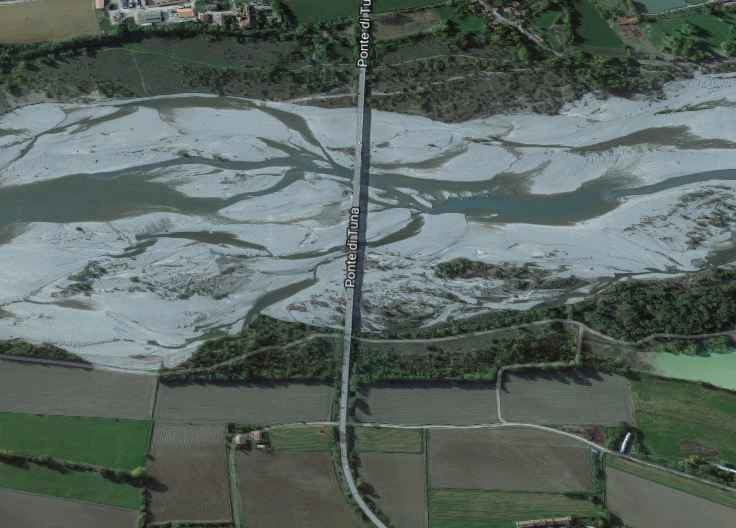 Ponte di Tuna fiume Trebbia dove è stato trovato cadavere indiano 