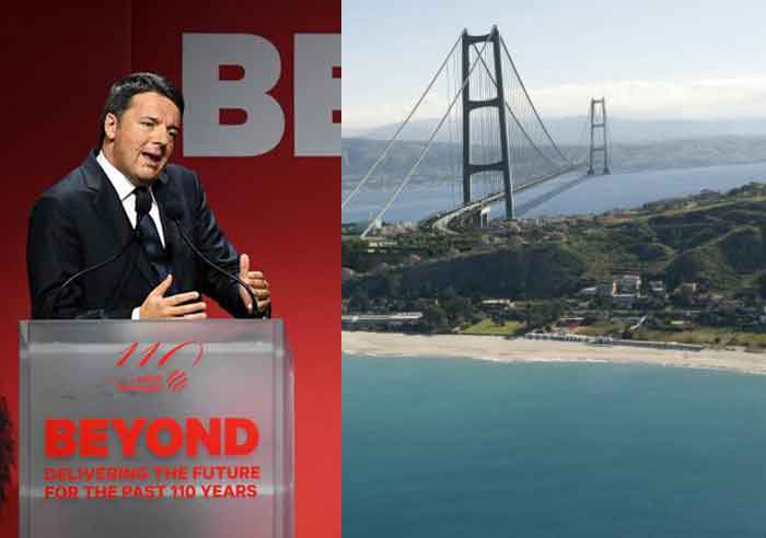 Matteo Renzi: Siamo pronti per il Ponte sullo Stretto 