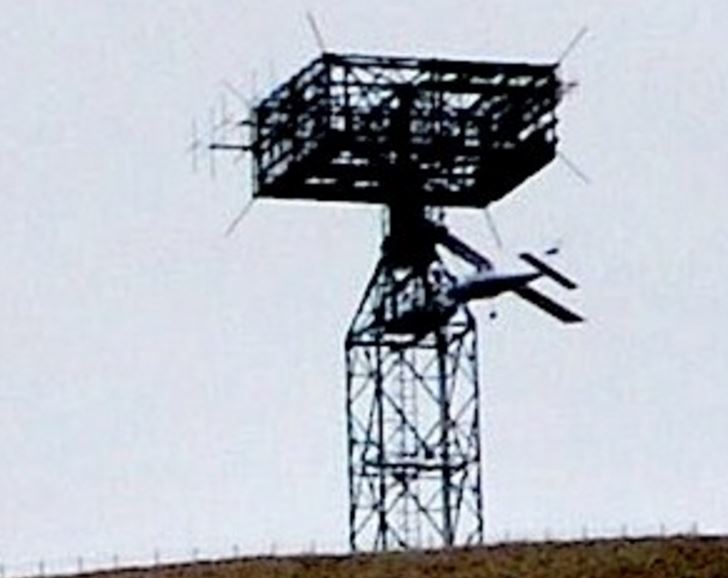 Il velivolo ultraleggero prima dello schianto