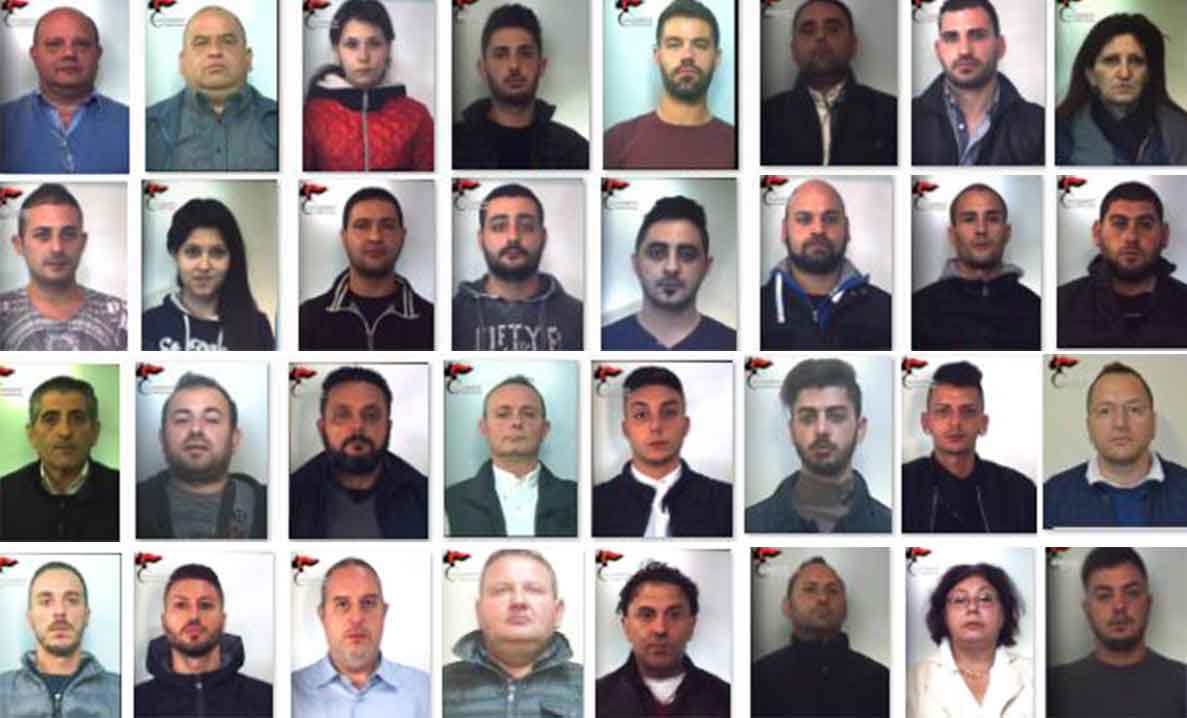 alcuni degli arrestati Laureana di Borrello
