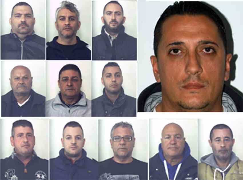 Alcuni degli arrestati nell'operazione Doomsday 2