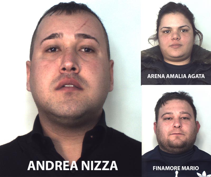 Andrea Nizza, Amalia Agata Arena, Mario Finamore
