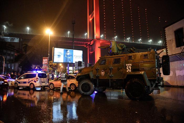 Forze di sicurezza turche a Istanbul