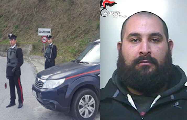 Salvo Gregorio Mirarchi arrestato a Gasperina