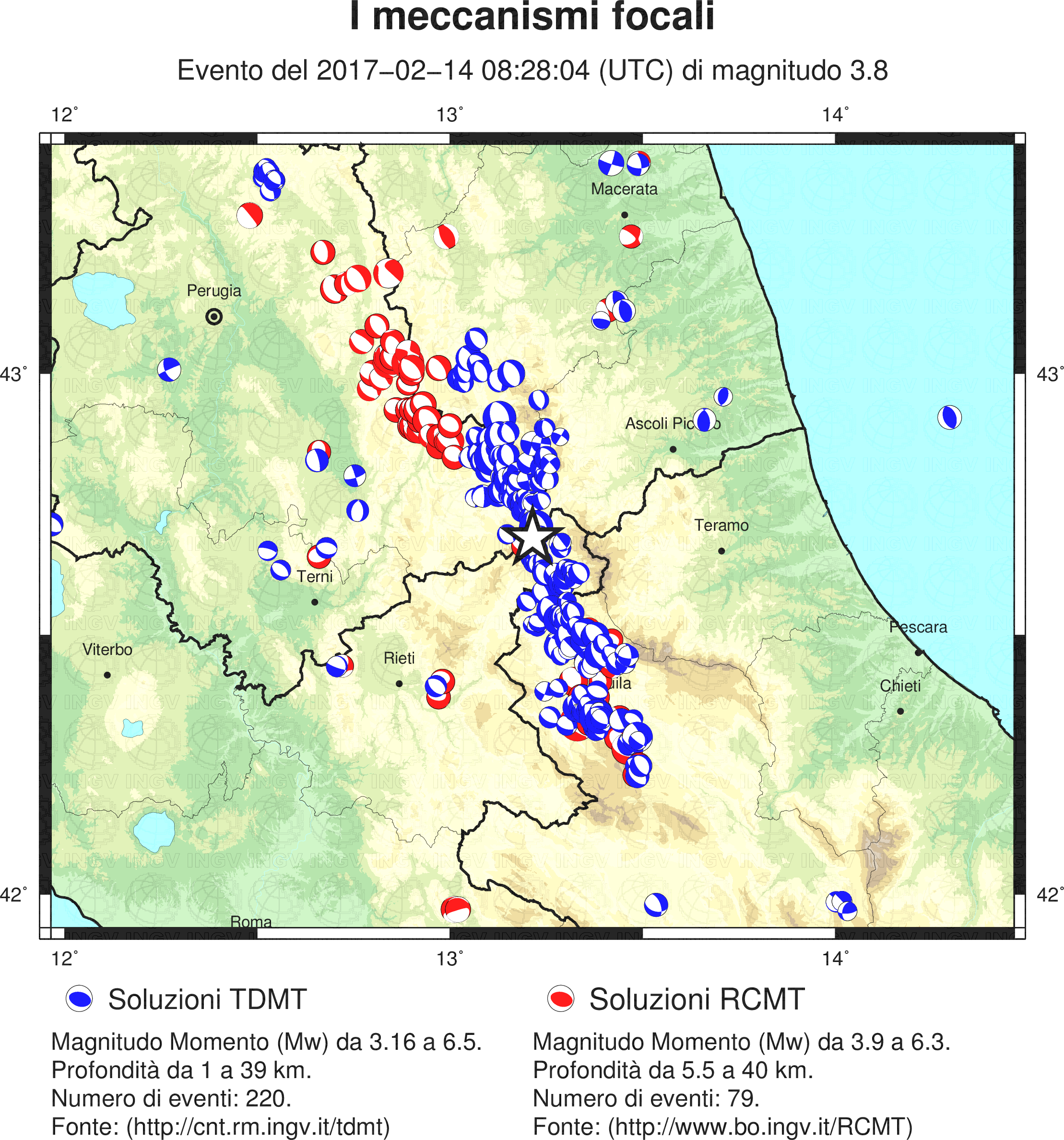 mappa Ingv