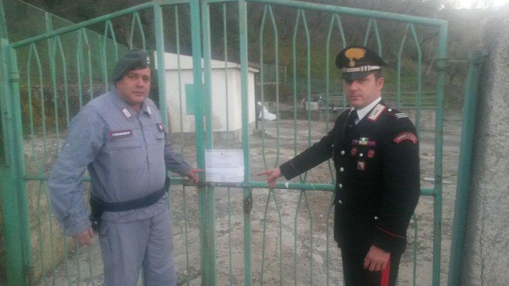 caraninieri forestali depuratore Mottafollone