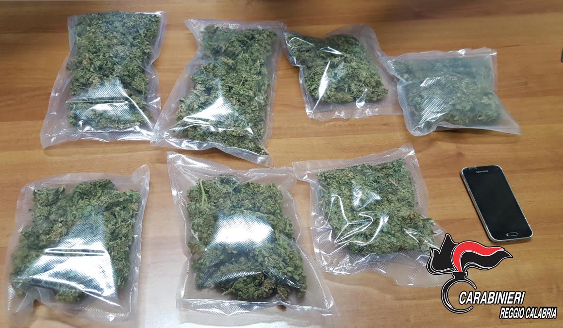 La marijuana sequestrata a Delianuova