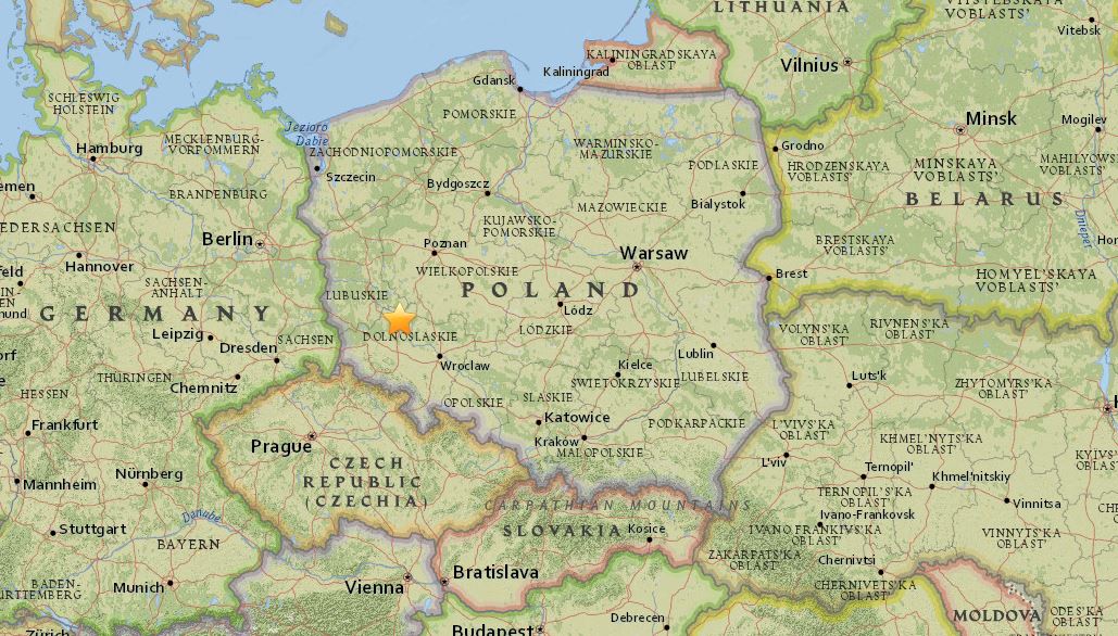 Terremoto in Polonia