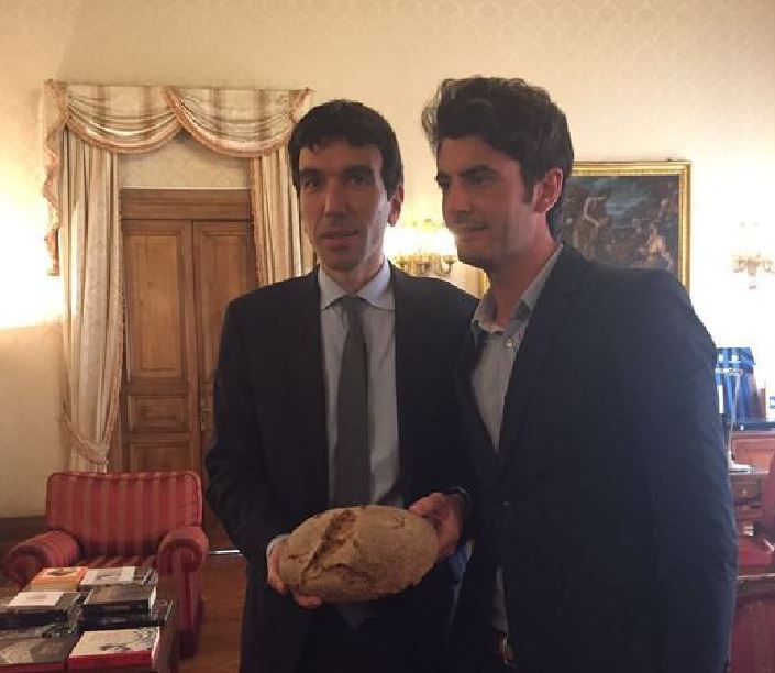 Ministro Maurizio Martina con Stefano Caccavari
