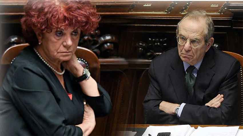 I ministri Valeria Fedeli e Piercarlo Padoan alla Camera