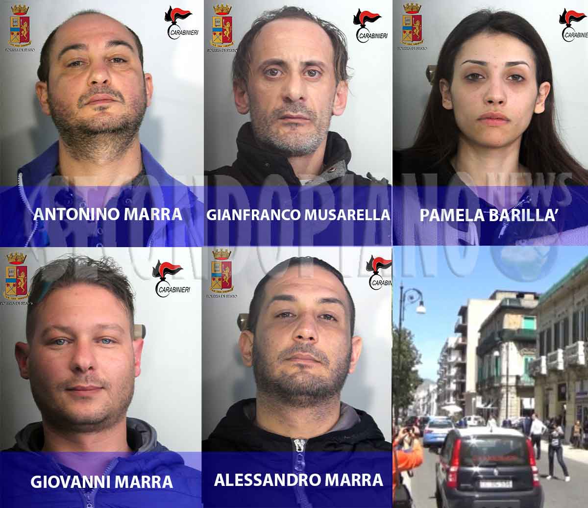 Le persone coinvolte nell'operazione Lampo a Reggio Calabria Gianfranco Musarella