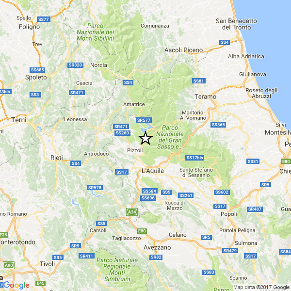terremoto Pizzoli Aquila
