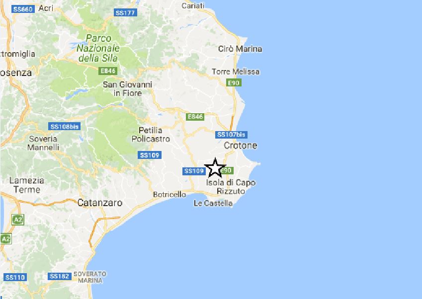 Scossa di terremoto di magnitudo 3.2 a Isola Capo Rizzuto - Secondo Piano News