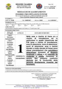 bollettino protezione civile calabria