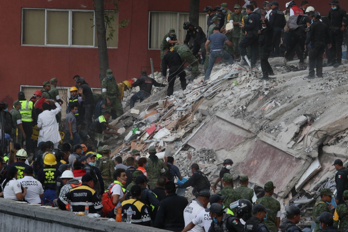 terremoto in Messico 19-9-2017 