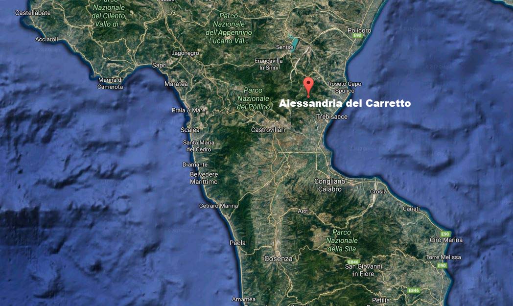terremoto Alessandria del Carretto Albidona