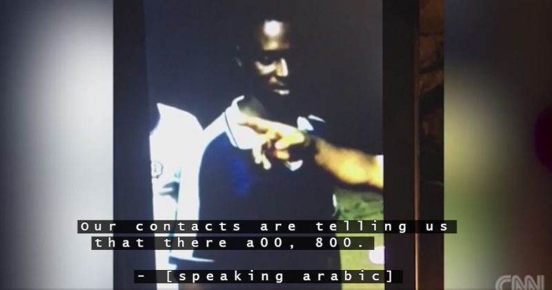 Un frame del video della Cnn mostra la compravendita degli "schiavi"