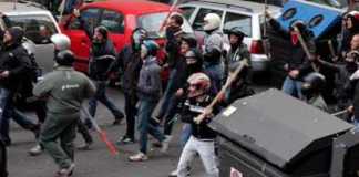 Cosenza, scontri casapound centri sociali