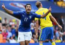 Italia Svezia 1-0 e gli azzurri volano agli ottavi. Goal di Eder Italia Svezia 1-0 e gli azzurri volano agli ottavi. Goal di Eder