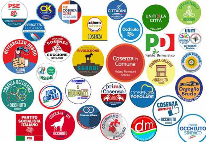 tutte le liste elezioni cosenza tutte le liste elezioni cosenza