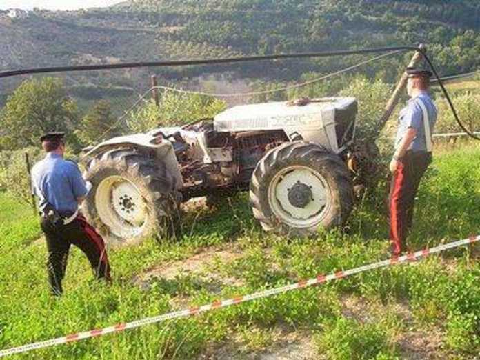 carabinieri-trattore Fossetta di Roncolo, Alex Ceccari muore schiacciato da trattore del padre